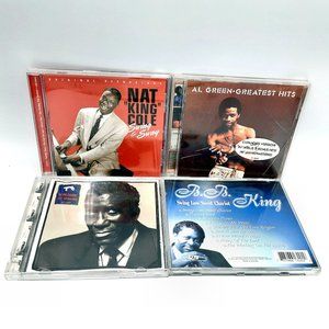 Lot 4 R&B Swing Men CDs Nat King Cole, Al Green, Screamin Jay Hawkins, BB King